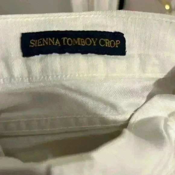 Lucky Brand Sienna Tomboy Ankle Crop White Denim Pants. Size 6/26 - Picture 7 of 13
